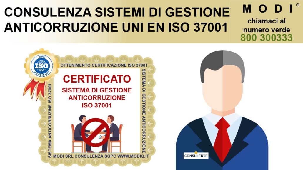 consulenza ottenimento certificato ISO 37001