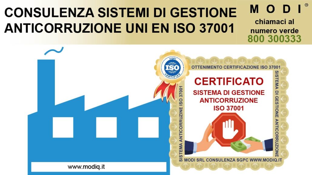 consulenza ottenimento certificato ISO 37001