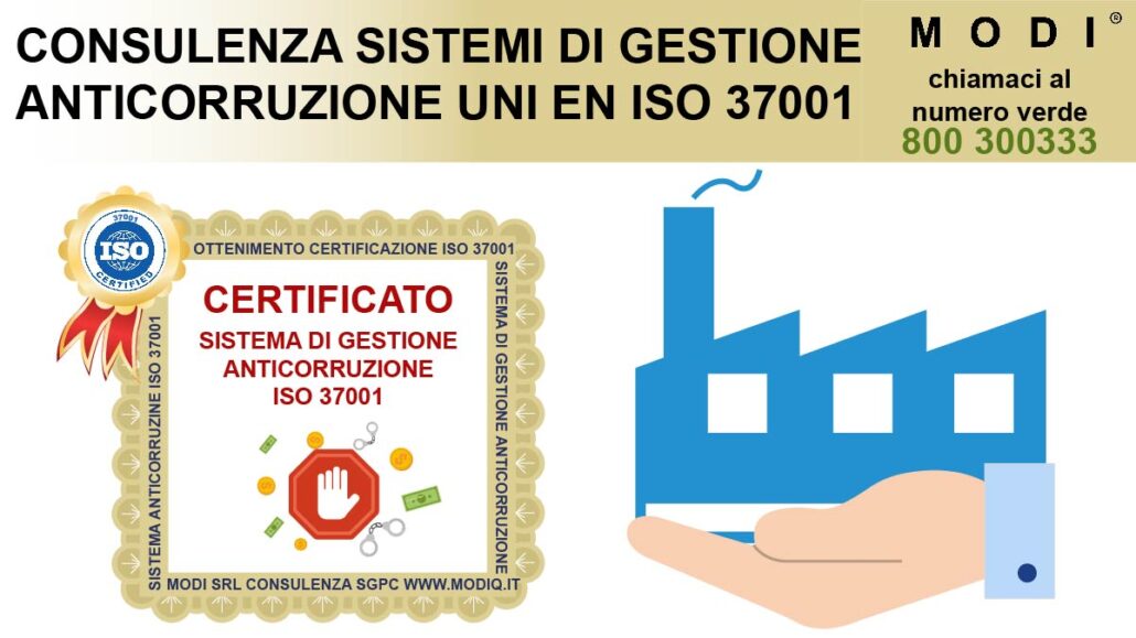 consulenza ottenimento certificato ISO 37001