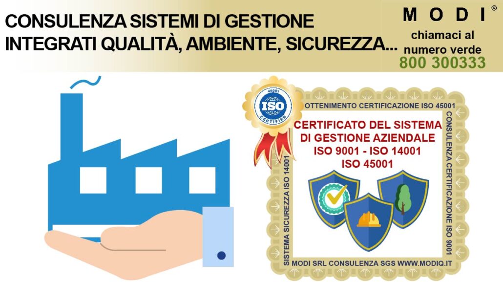 I Tecnici della Societ&agrave; di Consulenza e Formazione MODI SRL di Spinea e Mestre Venezia si occupano di progettazione e implementazione delle norme ISO e del Sistema di Gestione Integrato conforme alle norme ISO 9001, ISO 14001, ISO 45001 e ISO 37001:2025, con attivit&agrave; di analisi dei processi, valutazione dei rischi, definizione delle procedure e sviluppo delle misure anticorruzione richieste dagli standard internazionali.