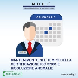certificato sistema di gestione anti corruzione