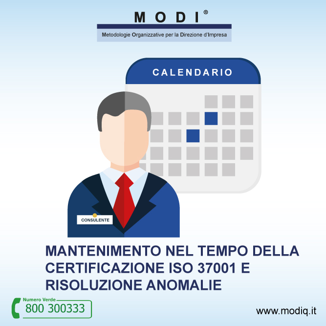 certificato sistema di gestione anti corruzione