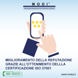 certificato sistema di gestione anti corruzione