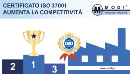 Staff tecnico della Società di Consulenza e Formazione MODI SRL impegnato nella realizzazione del nuovo Sistema di Gestione Anticorruzione secondo la norma ISO 37001:2025 e nell’aggiornamento documentale richiesto per garantire conformità, prevenzione dei rischi corruttivi e corretta implementazione delle procedure aziendali